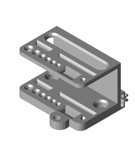 Clip-on Tool Holder for Longer LK1 / Alfawise U20 3d model