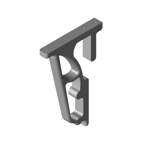 Glass Shelf brackets for 3/16 inch (5mm) glass 3d model