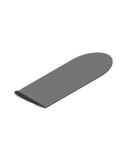 Tech Deck Fingerboard Longboard (with popping edge).stl 3d model