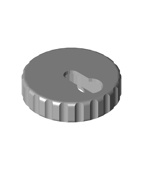 Kegerator Pressure Regulator Dial w/Hole 3d model