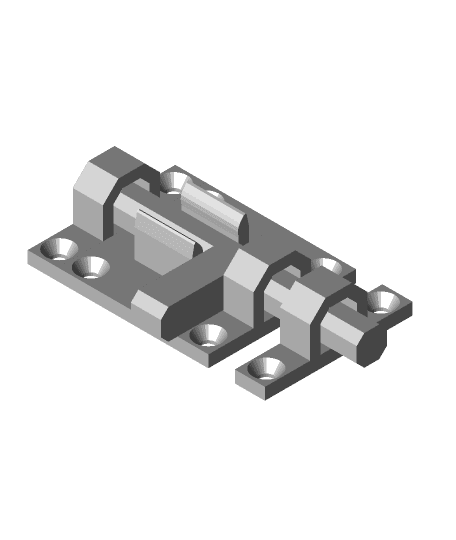 3D Printable Lock Latch 3d model