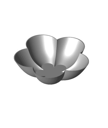 Flower Bowl - Container - small - 120x120x35 - Shape Container Series 3d model