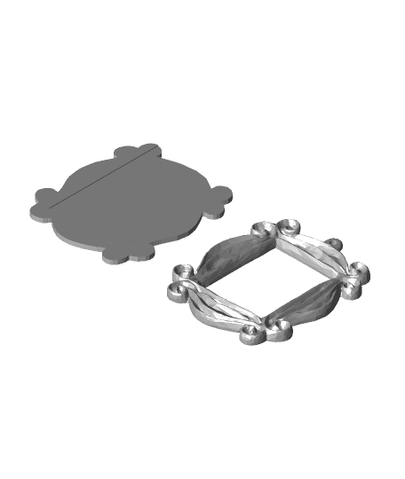Keychain Picture Frame 3d model