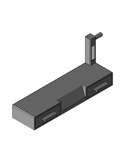 Monitor_stand_cable_manegment_and_headphone_stand 3d model