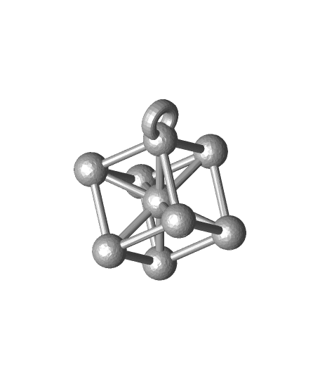Atomium keychain 3d model