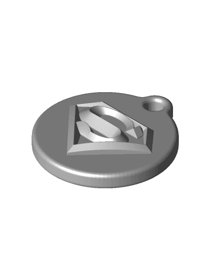 Superman Keychain- Zipper Pull 3d model