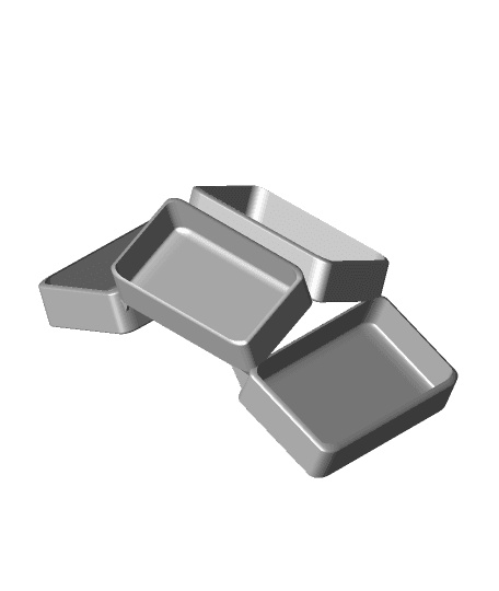 Quad Business Card Holder by jex7 full viewable 3d model