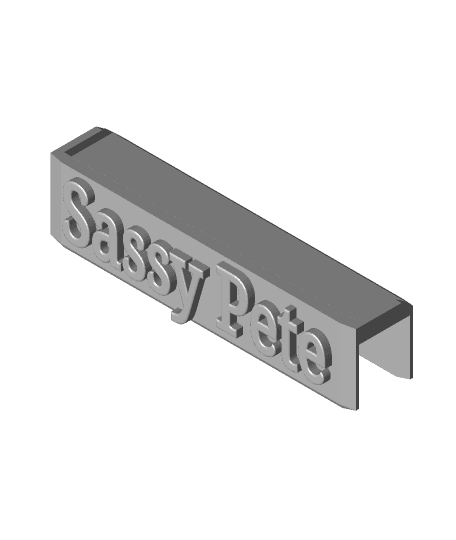 FHW: Sassy Pete Name 3d model