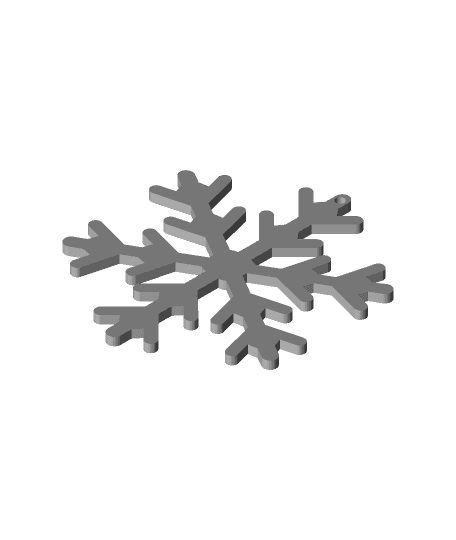 Snowflake Ornament v22 3d model