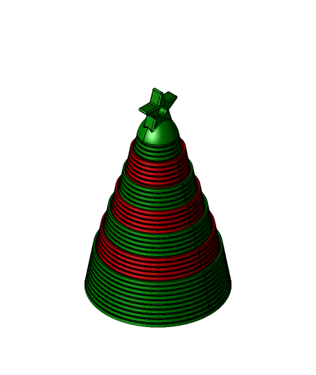 Collapsible Tree Ornament  3d model