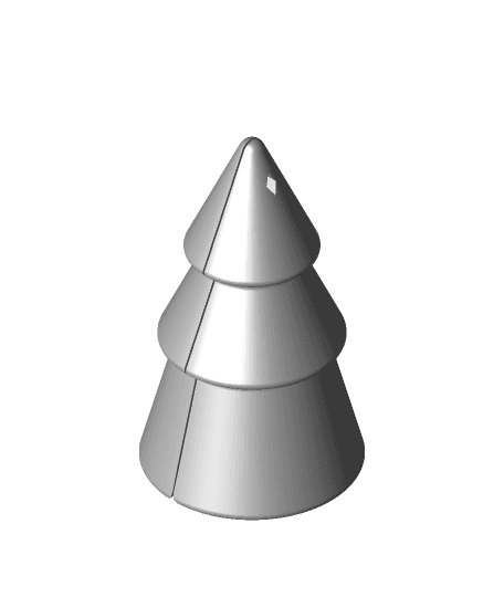 Hinged Christmas Tree (Print in Place).stl 3d model
