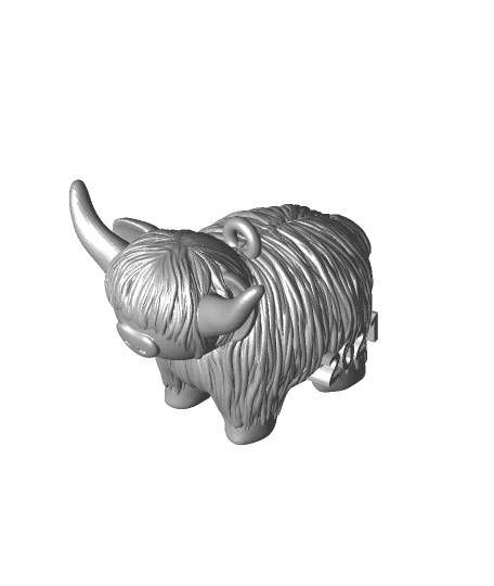 2021 Highland Cow Ornament by Arctic_Stigma full viewable 3d model