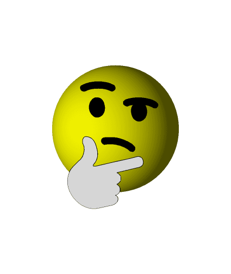 Thinking Emoji 3d model