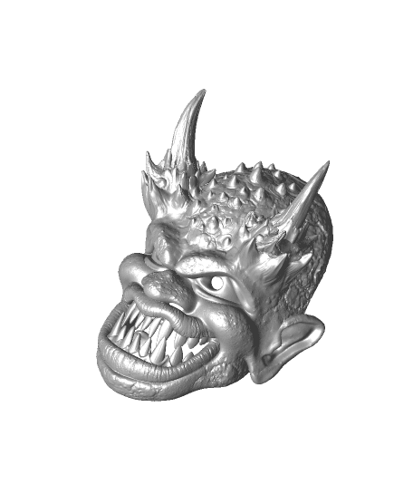 Demon Mask -"Chomp" (Sculptober Day 17) 3d model
