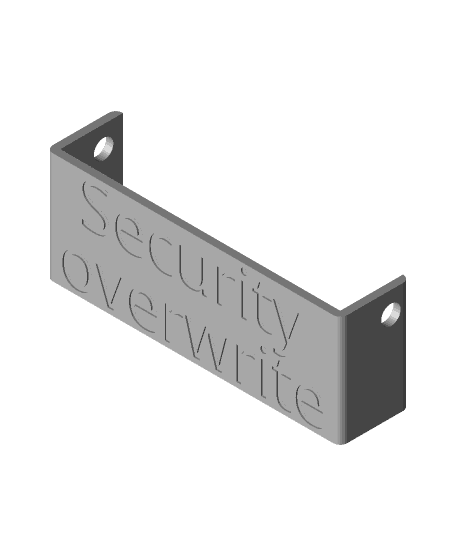Elegoo Mercury Plus - Security Overwrite 3d model