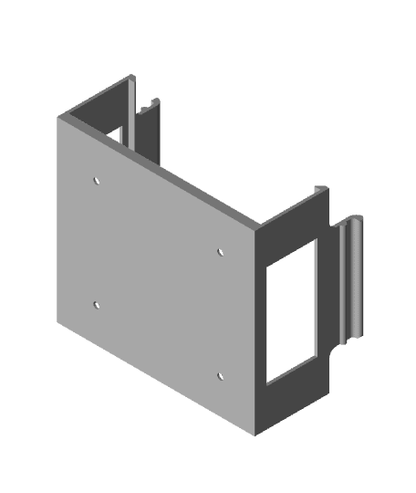 BEE-LINK SER5 Pro wall mount and USB Drive Carrier 3d model