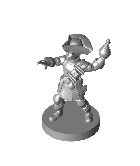 Halfling Pirate Alchemist Bomber 3d model