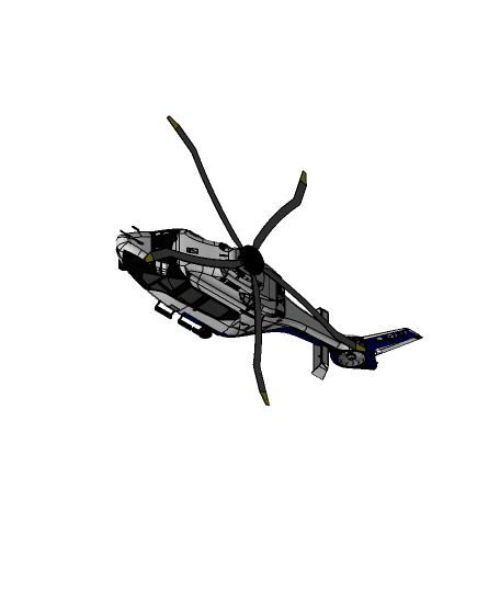 AIRBUS  Helicopter 3d model