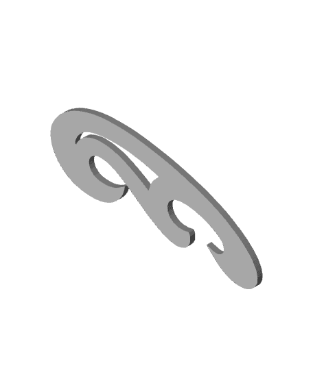french curve 3d model