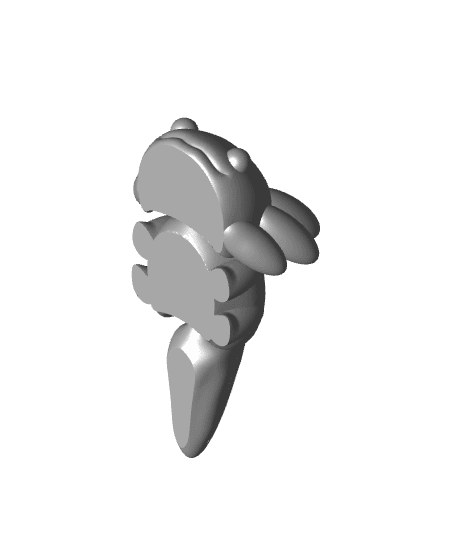  MiniMonster#2 Baby Axolotl Flexi Articulated 3d model