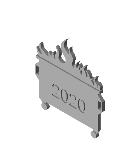 Dumpster_Fire_2020_v2.stl #gift 3d model