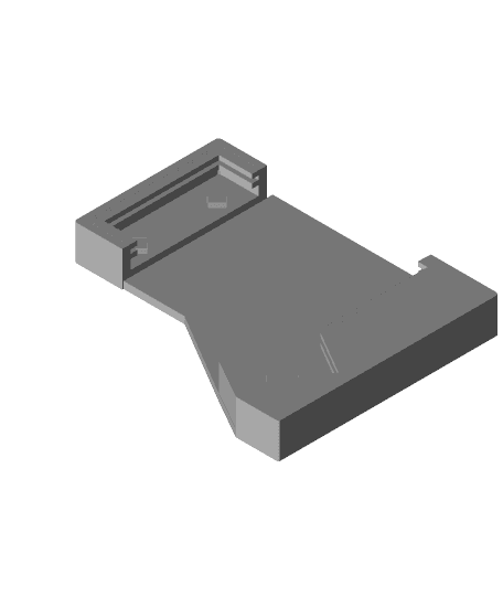 Baji: An Edge Clamp Minidox Case 3d model