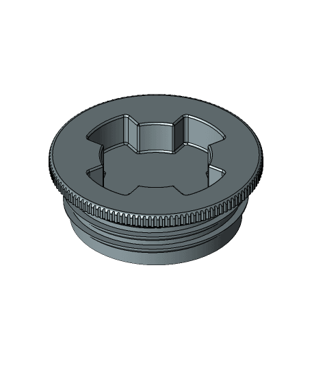 2 IN. BUTTRESS THREAD BARREL BUNG, WITH GASKET, NO 0.75 IN. NPT 3d model
