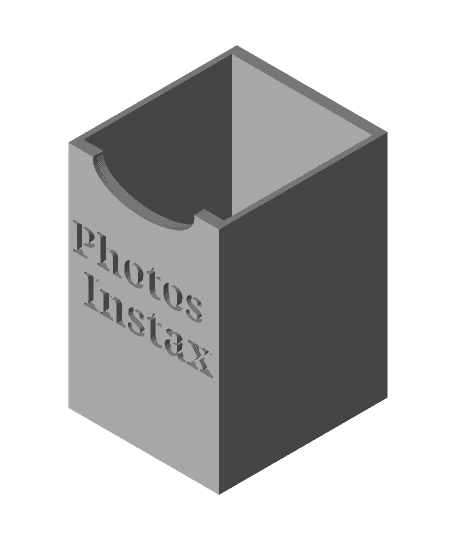Instax Mini Photo box 3d model