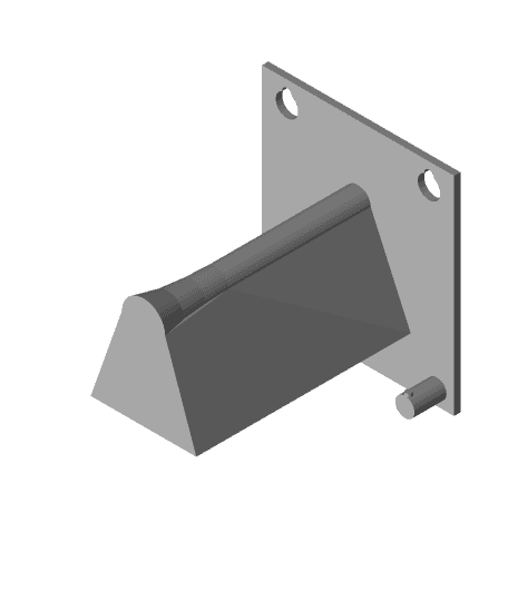 Extendable sunglass wall mount 3d model