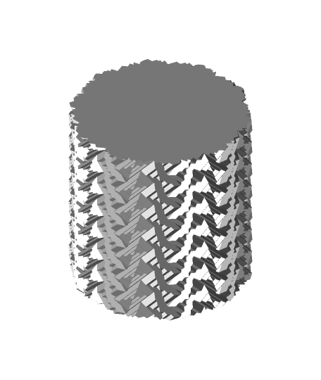 Herringbone Ripple Vase by cbobo2uco full viewable 3d model