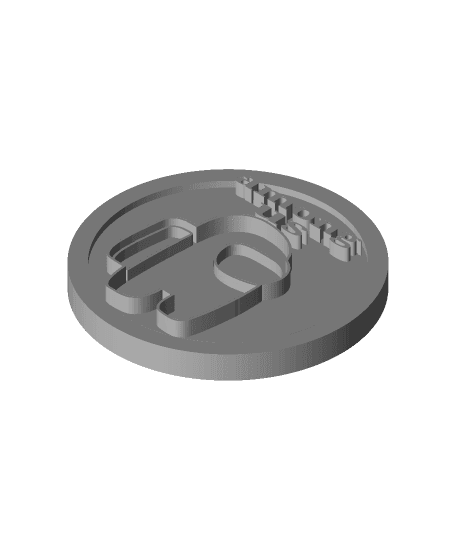 among us coin  by sstm800 full viewable 3d model