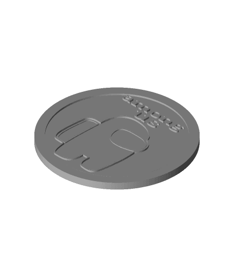 among us coin  3d model