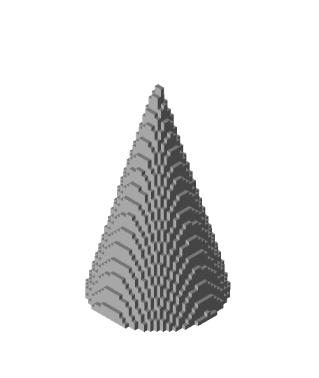 Christmas tree - 5 hours.23cm - blocky vase mode hack.stl 3d model