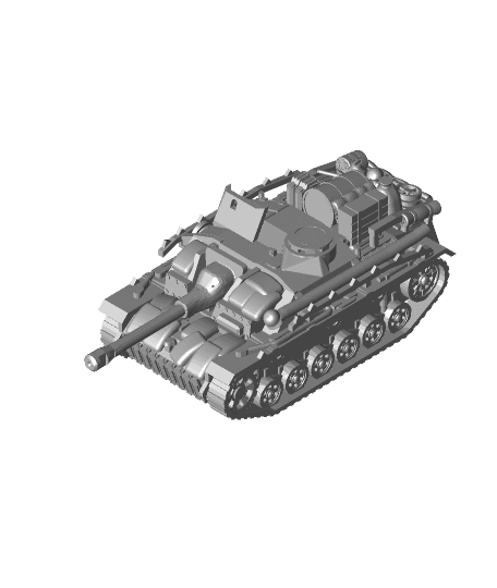 Stug 111 with stowage 3d model
