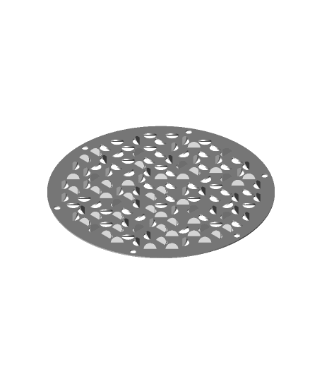 Hal circles #3DPNSpeakerCover by StudioC full viewable 3d model