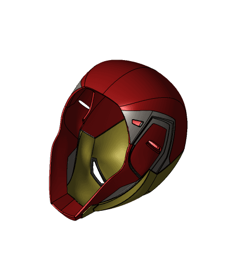 Iron Man Helmet by Mattias Hellberg full viewable 3d model
