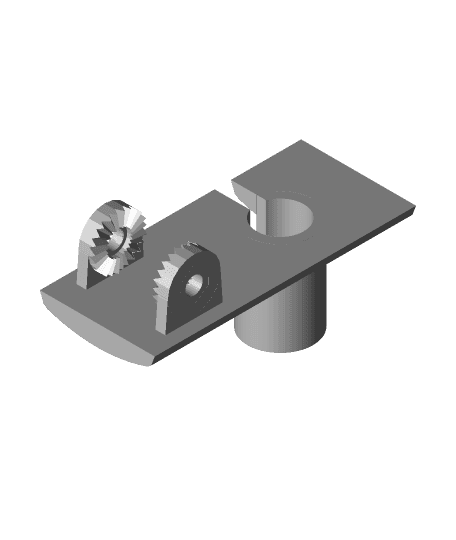 Transducer scupper mount for Humminbird Piranha (WIP - Testing) 3d model