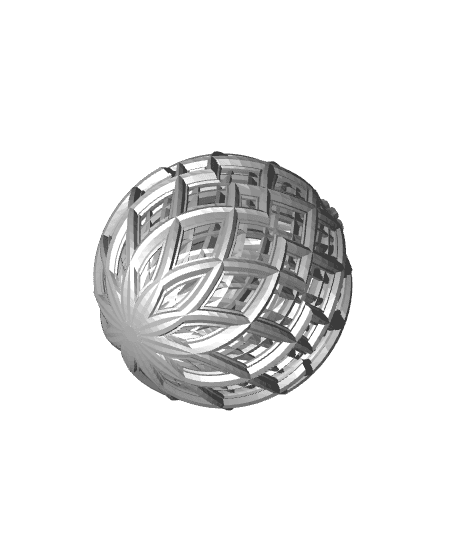 Christmas Ball - Fine Diamond Lattice  3d model