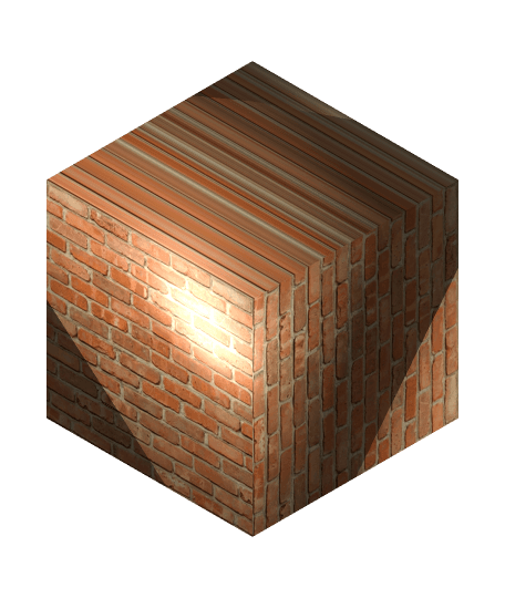Brick block 3d model