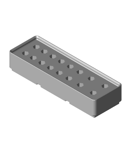 Gridfinity 3x1x2 Hex Socket Set.stl by the.d.i.y.tinkerer full viewable 3d model
