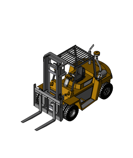 Forklift truck 3d model