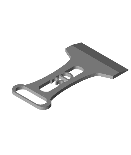 3D Designed Bed Scraper [Wide] . 3d model