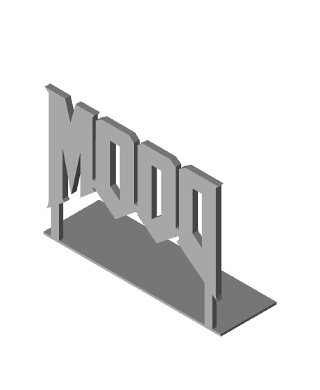 Doom Logo 3d model