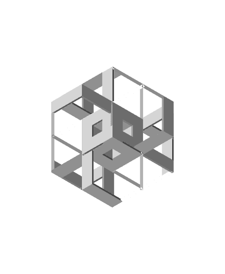 ROELOFS RHOMBIC DODECAHEDRAL POLYKNOT 1 3d model