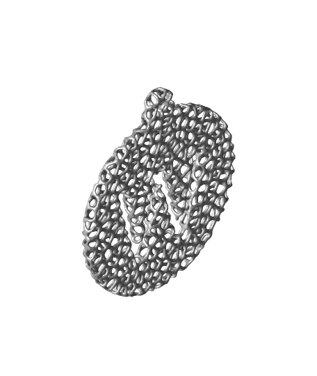 W Voronoi keychain.stl 3d model