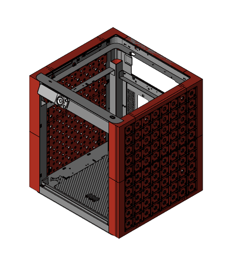Vertical Gridfinity snap lock side panels #ThangsBambuContest 3d model