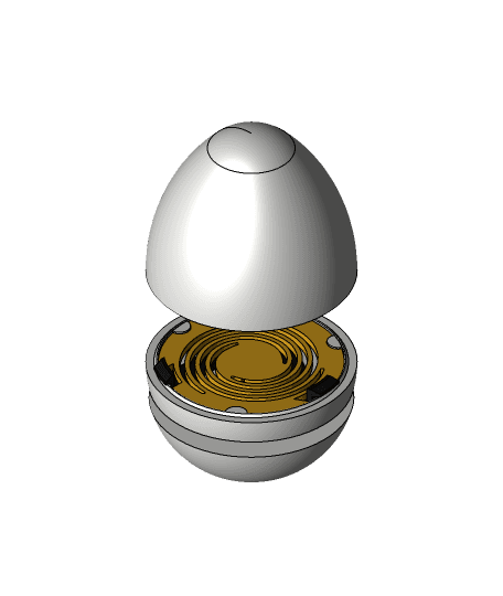 Twist Lock Egg by 3DPrinty full viewable 3d model