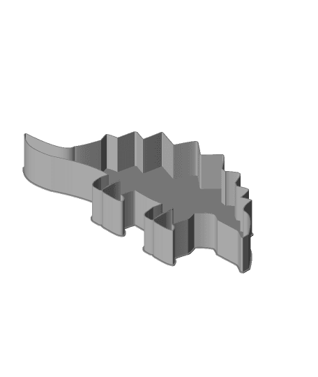 Dinosaur Icon 0026, nestable box (v2) 3d model
