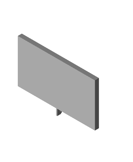 Rectangular Cubicle Shelf 3d model