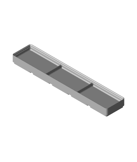 Divider Box 5x1x2 3-Compartment.stl by hardwire1010 full viewable 3d model